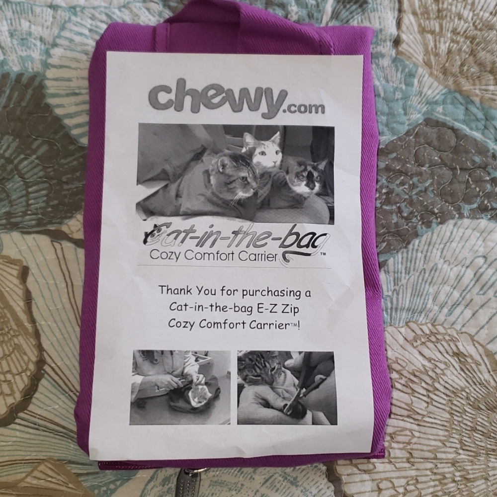 Cat in the bag, cloth cat carrier